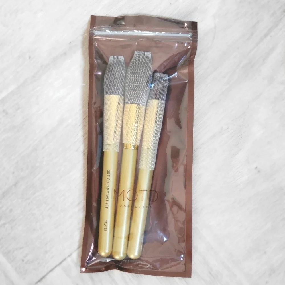 MOTD Cosmetics Gold Goddess Face Makeup Brush Set